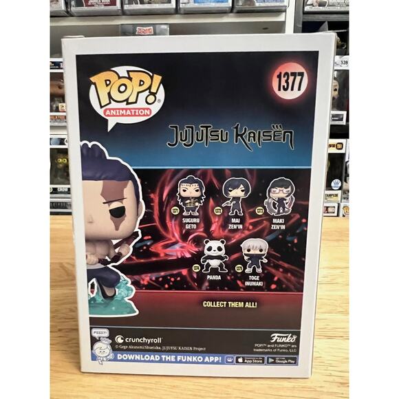 LE PR STICKER GLOW CHASE Aoi Todo Funko Pop #1377 Jujutsu Kaisen Chalice GITD - Picture 3 of 6